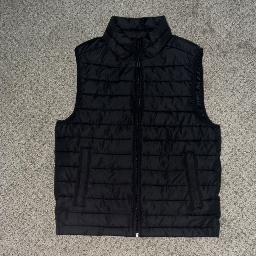 Men's Black Puffer Vest